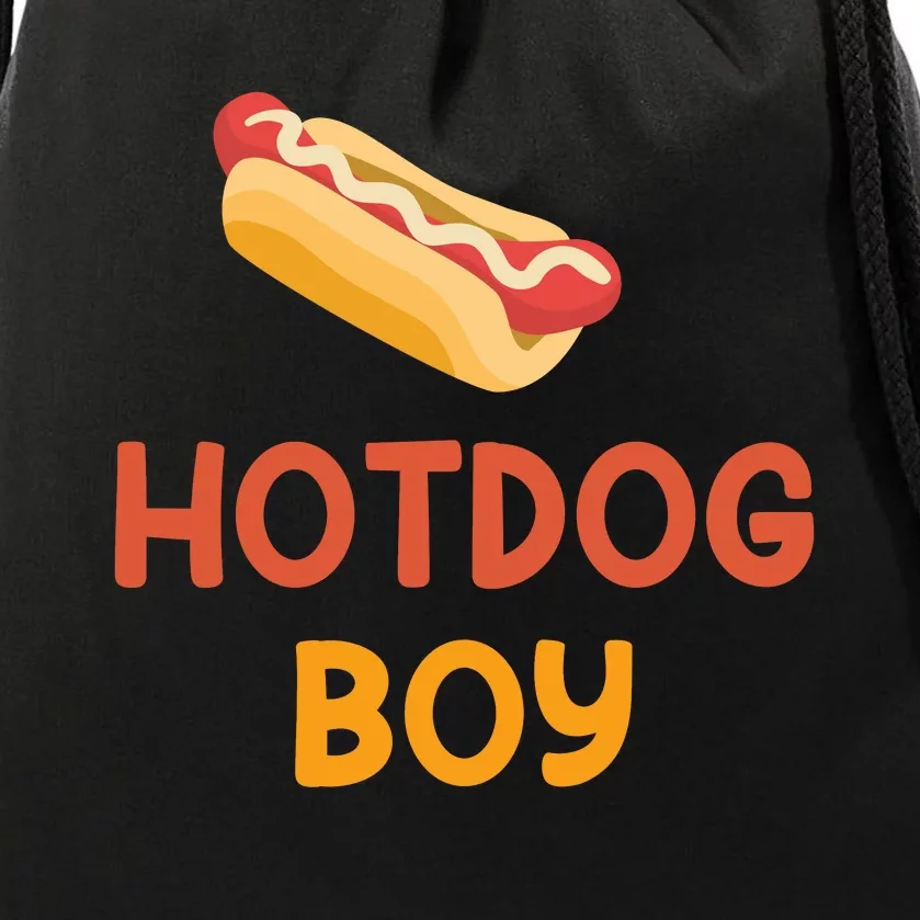 Hotdog Boy Hotdog Lover Gift Drawstring Bag