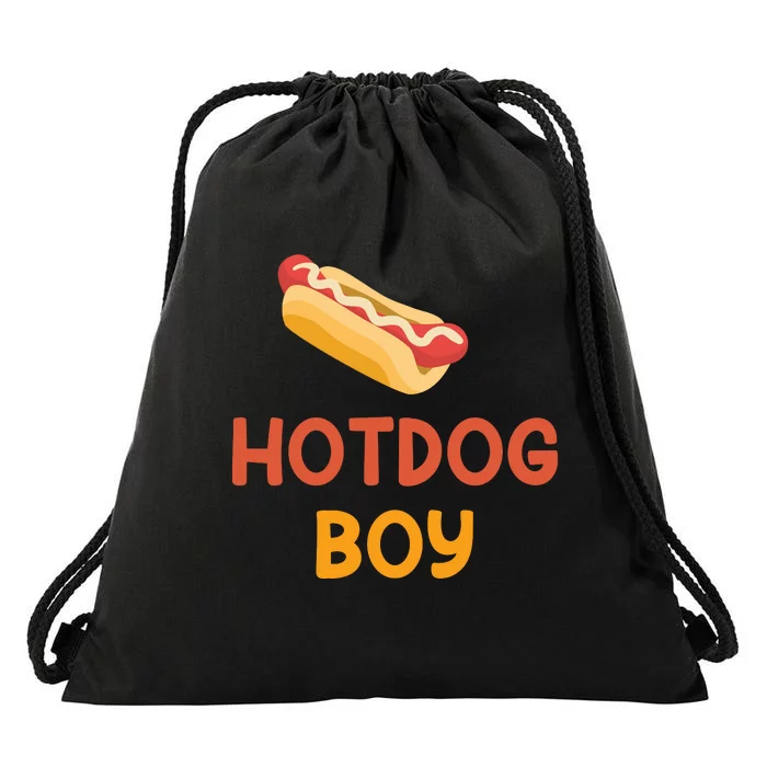 Hotdog Boy Hotdog Lover Gift Drawstring Bag