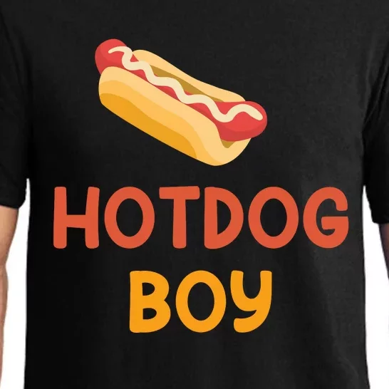 Hotdog Boy Hotdog Lover Gift Pajama Set