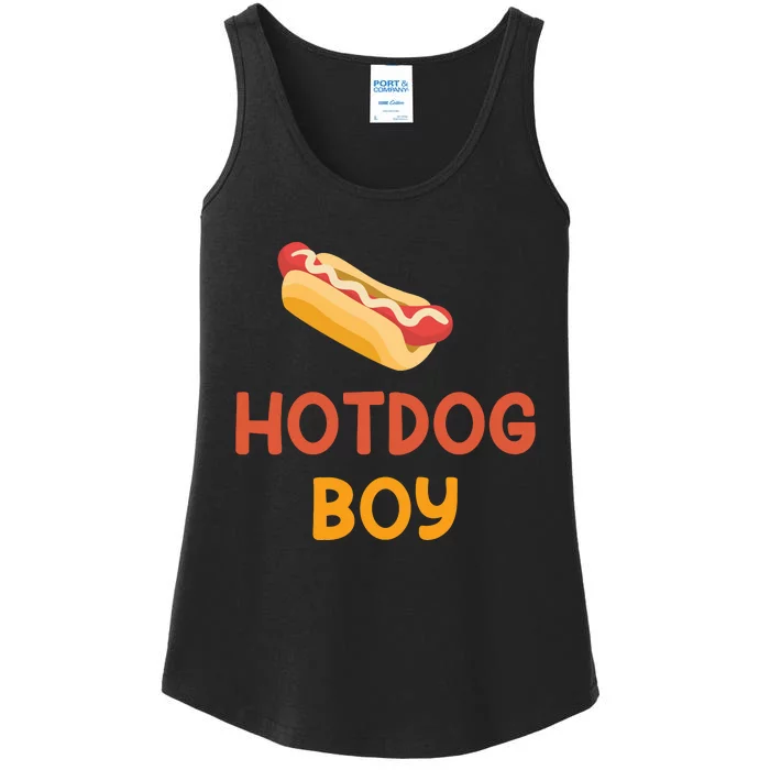 Hotdog Boy Hotdog Lover Gift Ladies Essential Tank