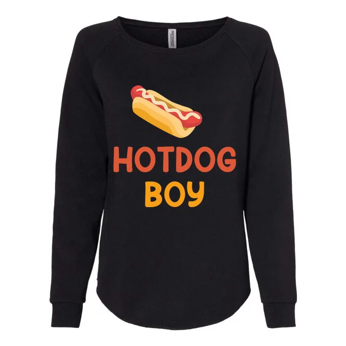 Hotdog Boy Hotdog Lover Gift Womens California Wash Sweatshirt