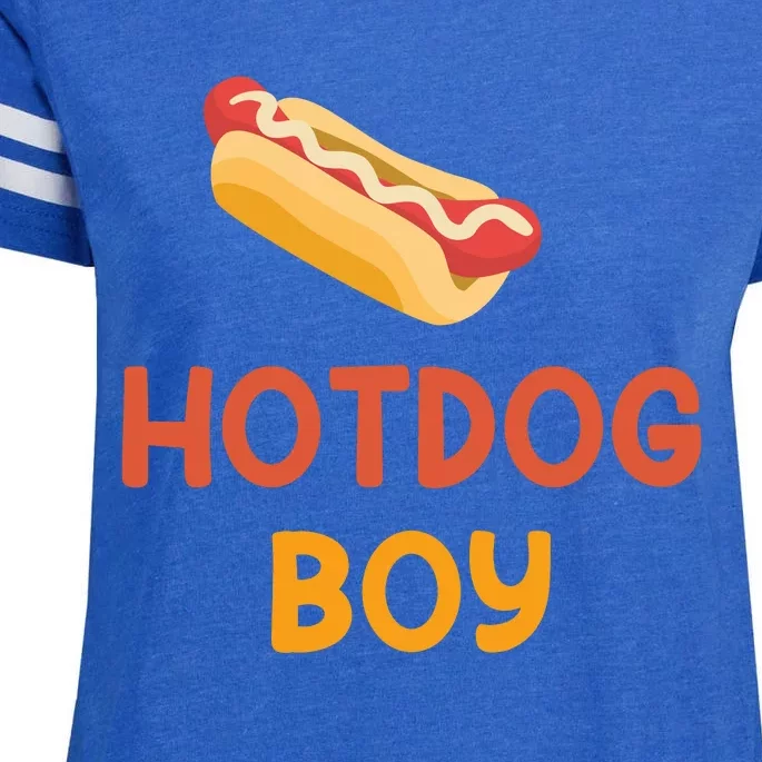 Hotdog Boy Hotdog Lover Gift Enza Ladies Jersey Football T-Shirt