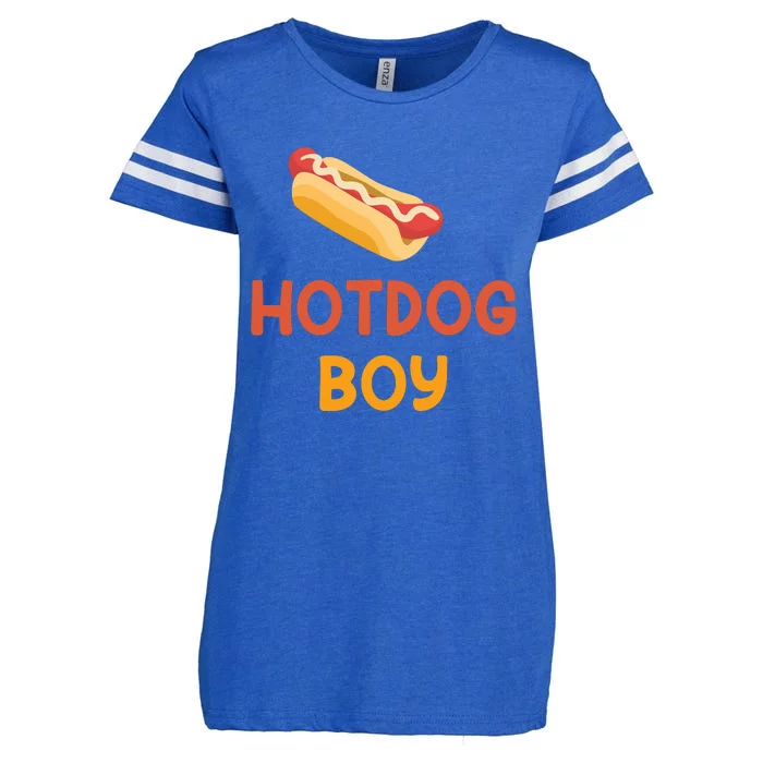 Hotdog Boy Hotdog Lover Gift Enza Ladies Jersey Football T-Shirt