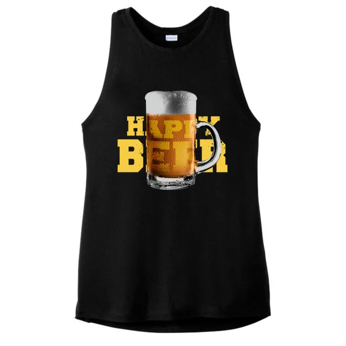 Happy Beer Ladies Tri-Blend Wicking Tank