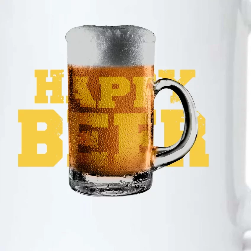 Happy Beer Black Color Changing Mug