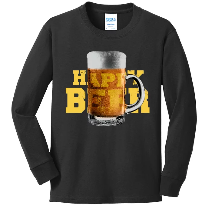 Happy Beer Kids Long Sleeve Shirt