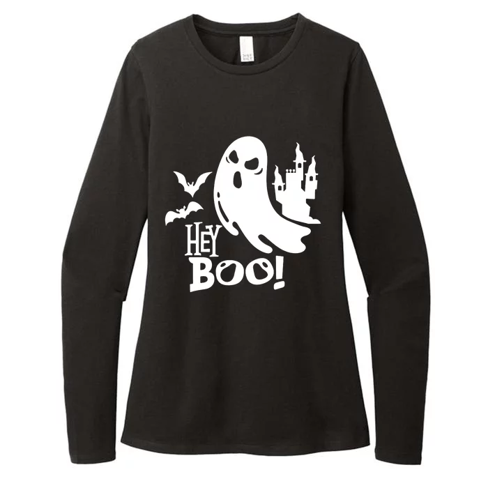 Hey Boo Womens CVC Long Sleeve Shirt