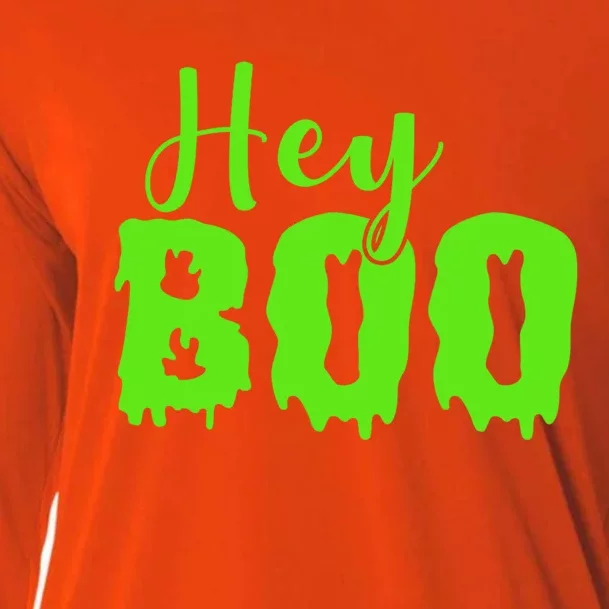 Hey Boo Halloween Costume Gift Cooling Performance Long Sleeve Crew