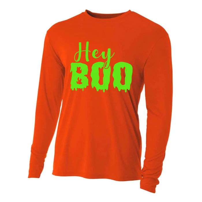 Hey Boo Halloween Costume Gift Cooling Performance Long Sleeve Crew