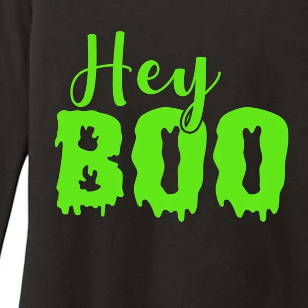 Hey Boo Halloween Costume Gift Womens CVC Long Sleeve Shirt