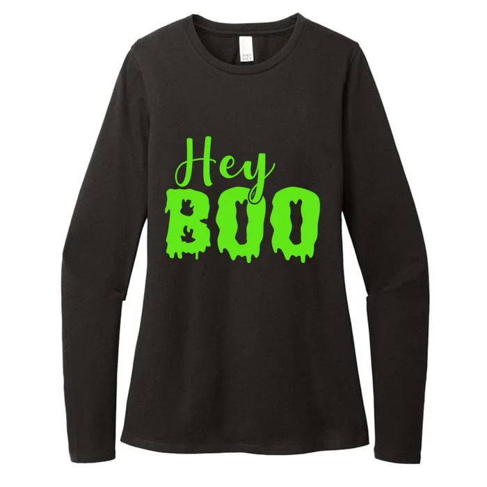 Hey Boo Halloween Costume Gift Womens CVC Long Sleeve Shirt