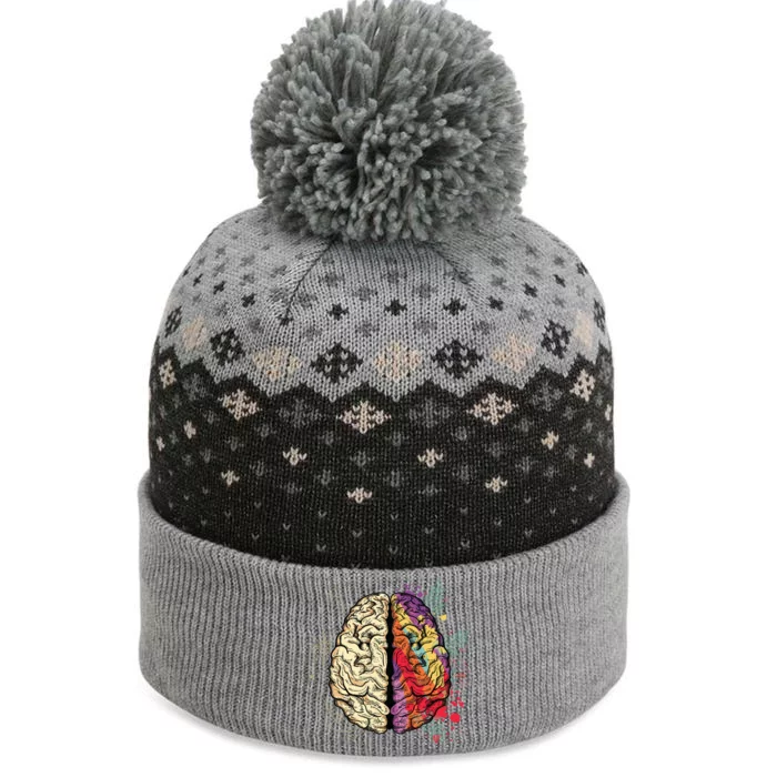 Human Brain The Baniff Cuffed Pom Beanie