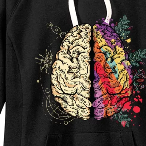 Human Brain Women's Fleece Hoodie