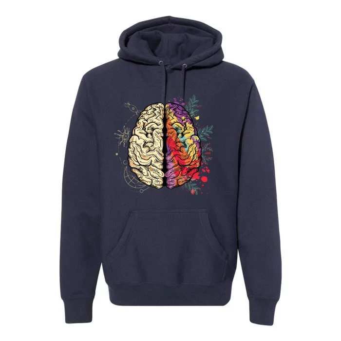 Human Brain Premium Hoodie