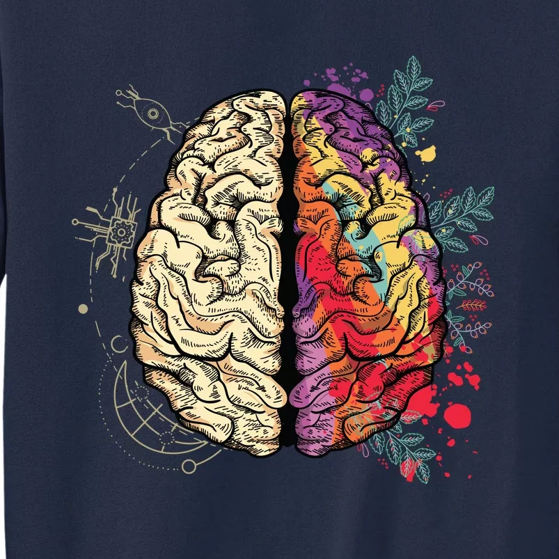 Human Brain Tall Sweatshirt