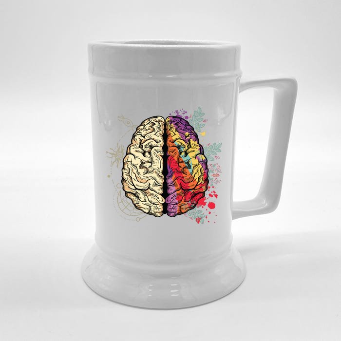 Human Brain Front & Back Beer Stein