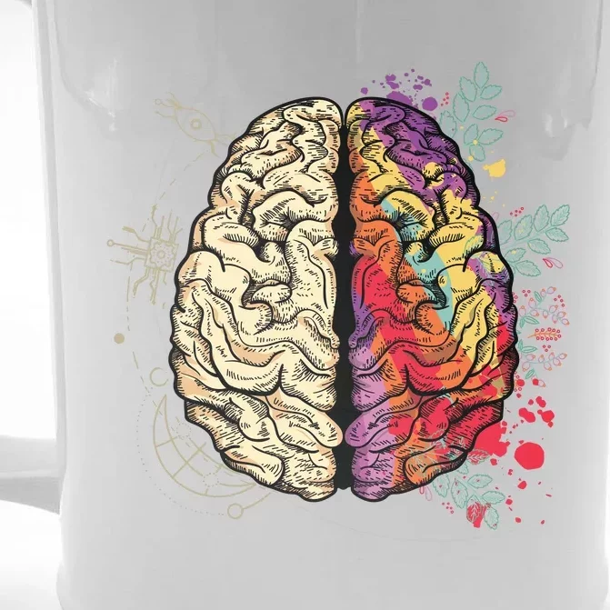 Human Brain Front & Back Beer Stein