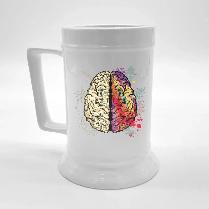 Human Brain Front & Back Beer Stein