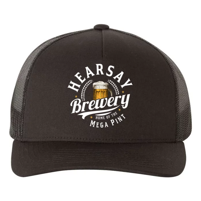 Hearsay Brewery Home Of The Mega Pint Beer Funny Johnny Depp Yupoong Adult 5-Panel Trucker Hat