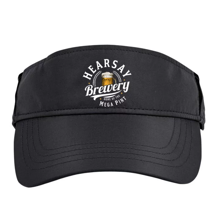 Hearsay Brewery Home Of The Mega Pint Beer Funny Johnny Depp Adult Drive Performance Visor