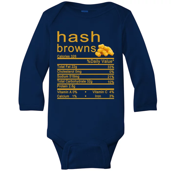 Hash Browns Baby Long Sleeve Bodysuit