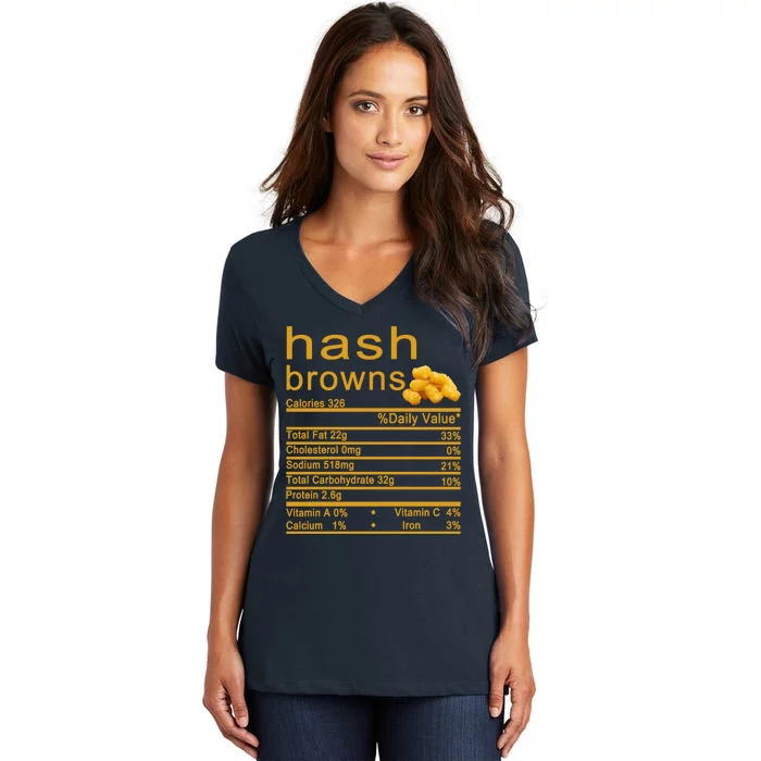 Hash Browns Women's V-Neck T-Shirt