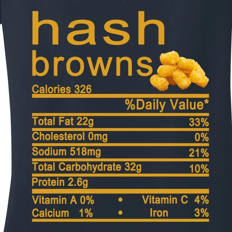 Hash Browns Women's V-Neck T-Shirt