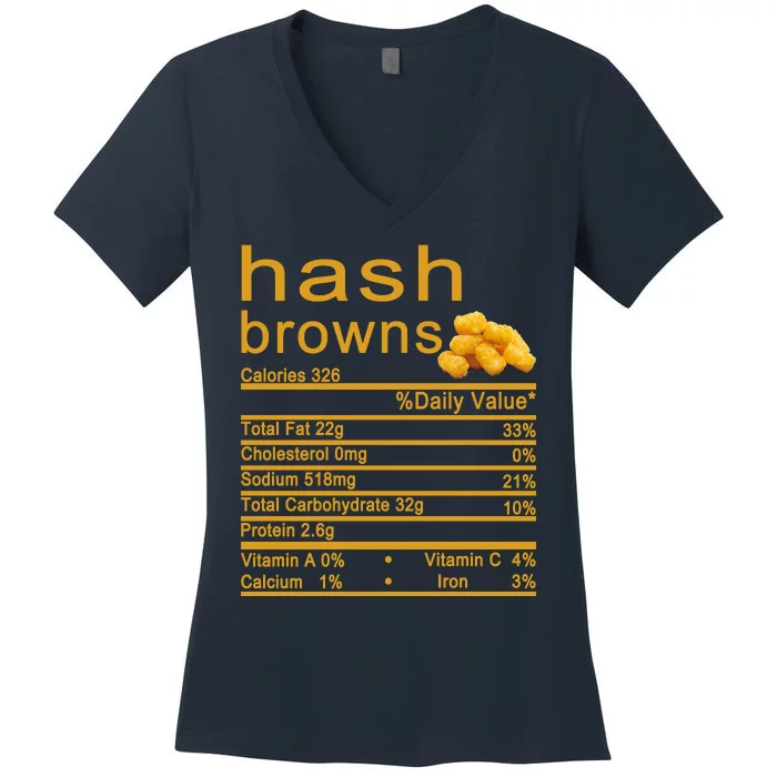 Hash Browns Women's V-Neck T-Shirt