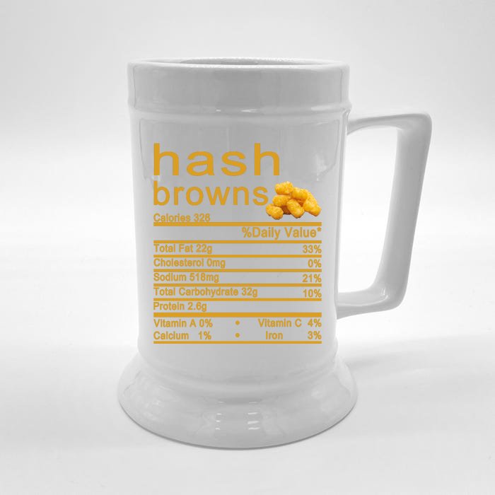 Hash Browns Front & Back Beer Stein