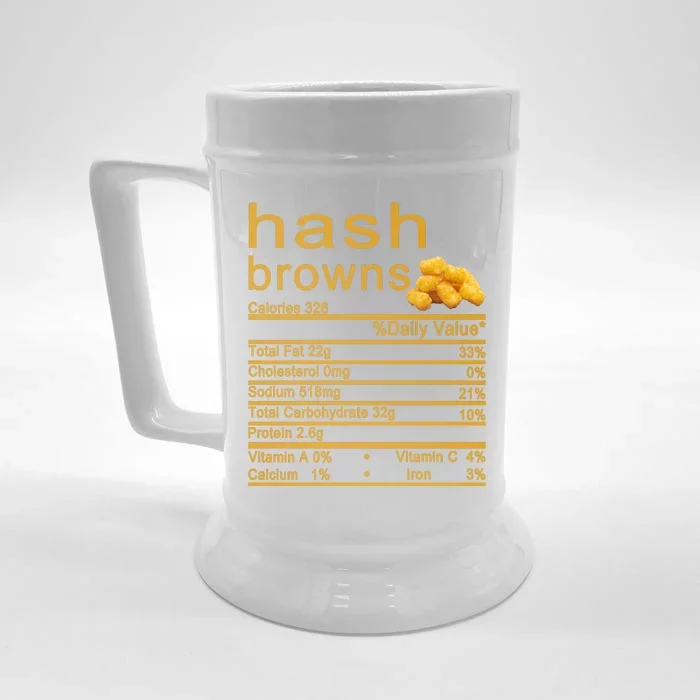 Hash Browns Front & Back Beer Stein