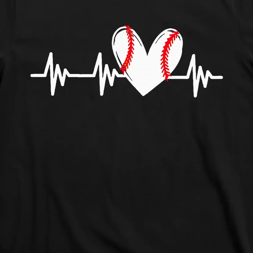 Heart Baseball Heartbeat Love T-Shirt