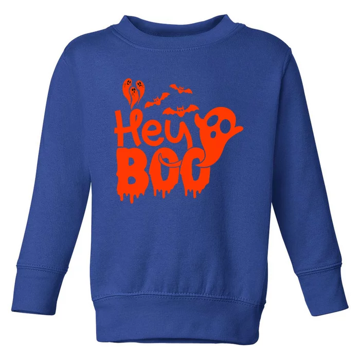 Hey Boo Halloween Gift: Spook And Style! Cute Gift Toddler Sweatshirt