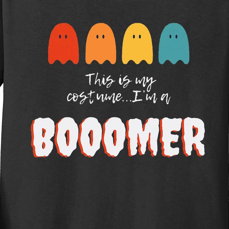 Halloween Boomer Kids Long Sleeve Shirt