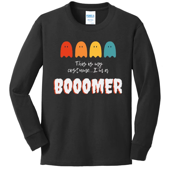 Halloween Boomer Kids Long Sleeve Shirt