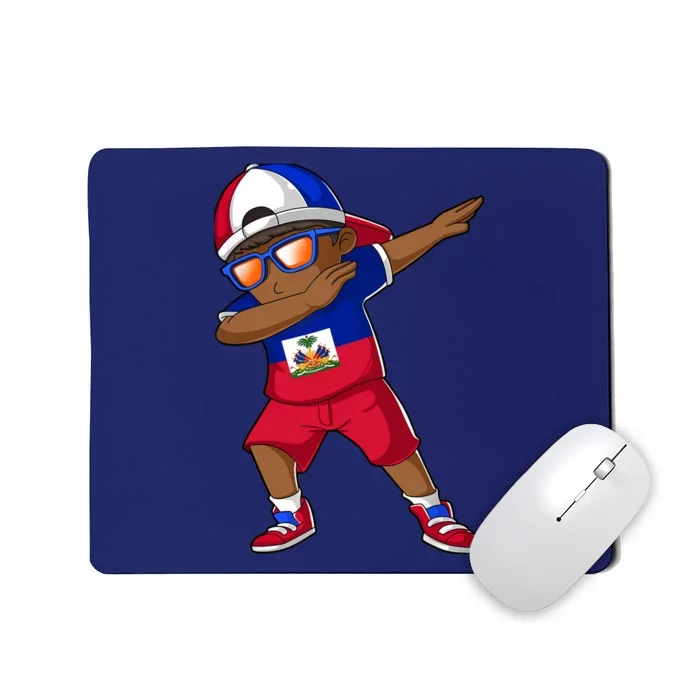 Haitian Boy Haiti Patriotism Roots Heritage Mousepad