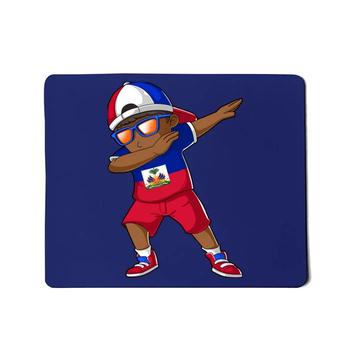 Haitian Boy Haiti Patriotism Roots Heritage Mousepad