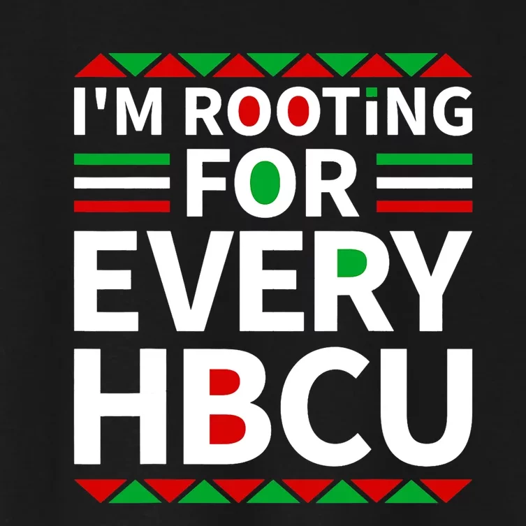 HBCU Black History Pride Historical Black College Graduate Women's Crop Top Tee