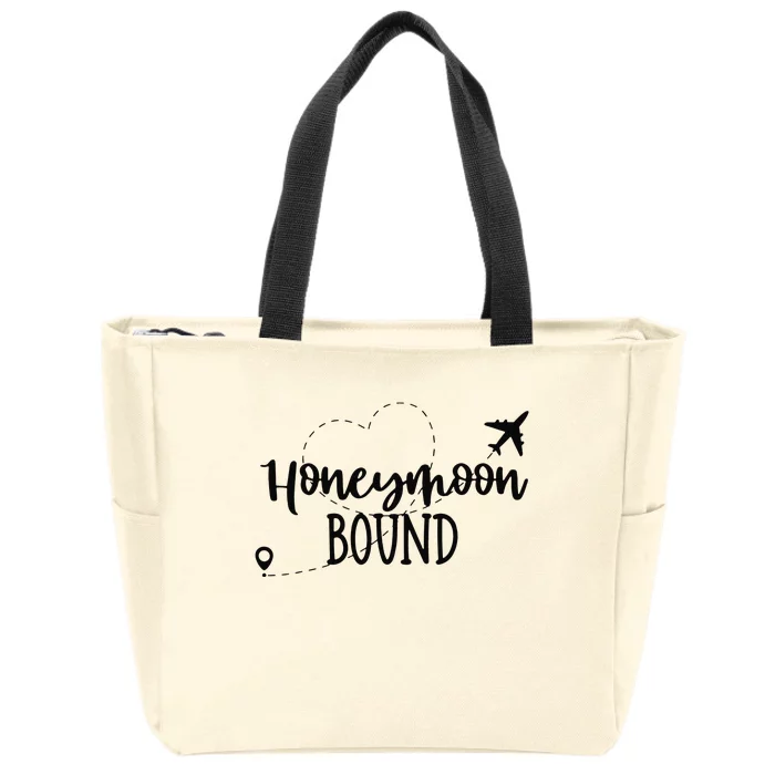 Honeymoon Bound Zip Tote Bag