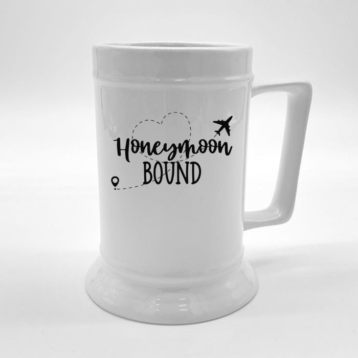 Honeymoon Bound Front & Back Beer Stein