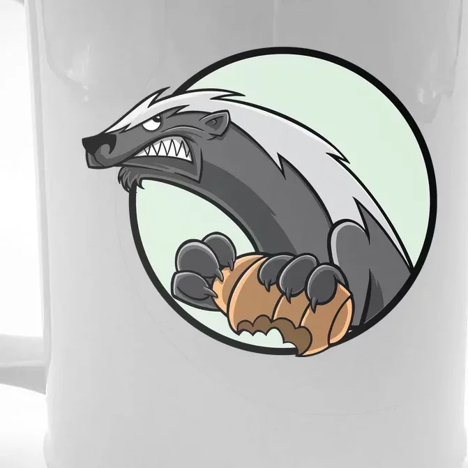 Honey Badger Front & Back Beer Stein