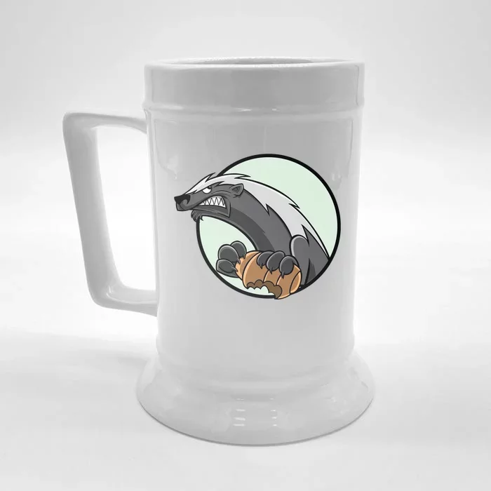 Honey Badger Front & Back Beer Stein