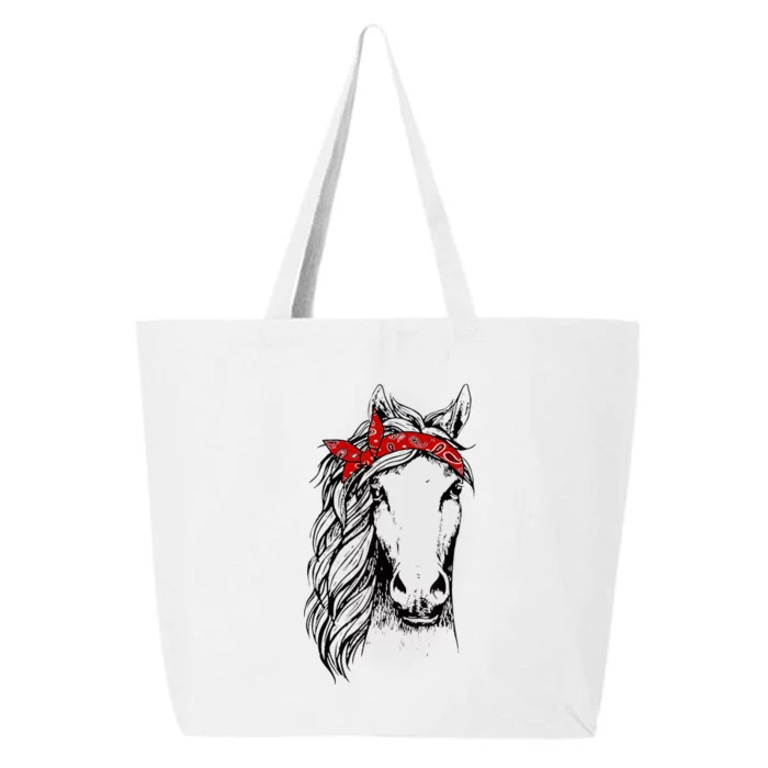 Horse Bandana Horseback Riding Horse Lover 25L Jumbo Tote