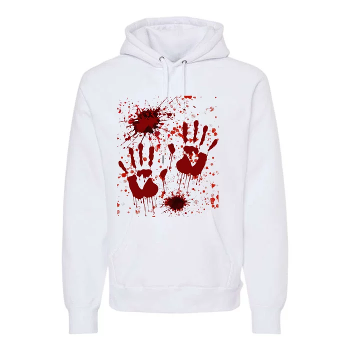 Help Bloody Halloween Costume Blood Matching Premium Hoodie