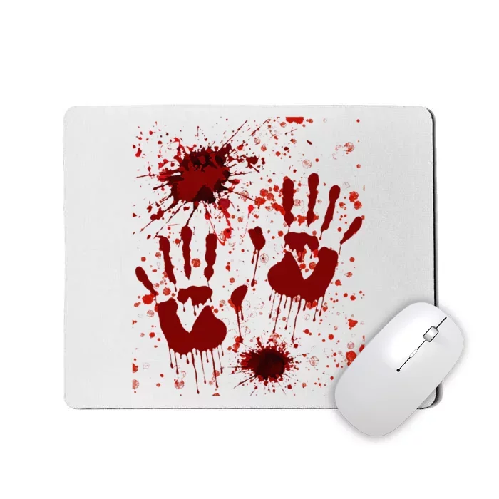 Help Bloody Halloween Costume Blood Matching Mousepad