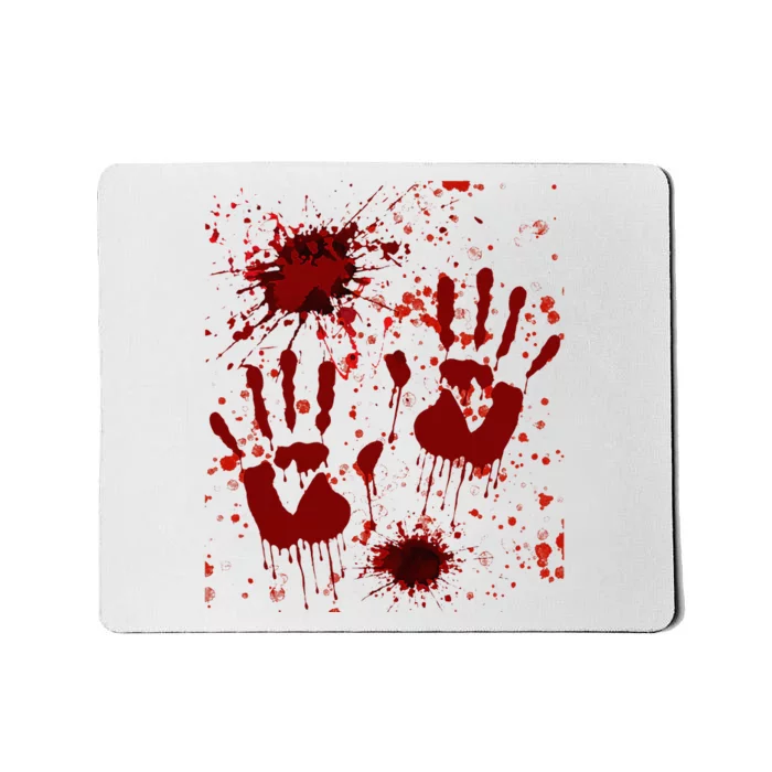 Help Bloody Halloween Costume Blood Matching Mousepad