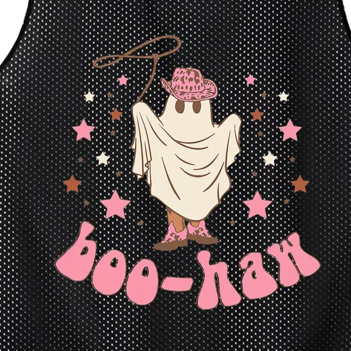 Halloween Boo Haw Ghost Western Cowboy Cowgirl Funny Spooky Mesh Reversible Basketball Jersey Tank