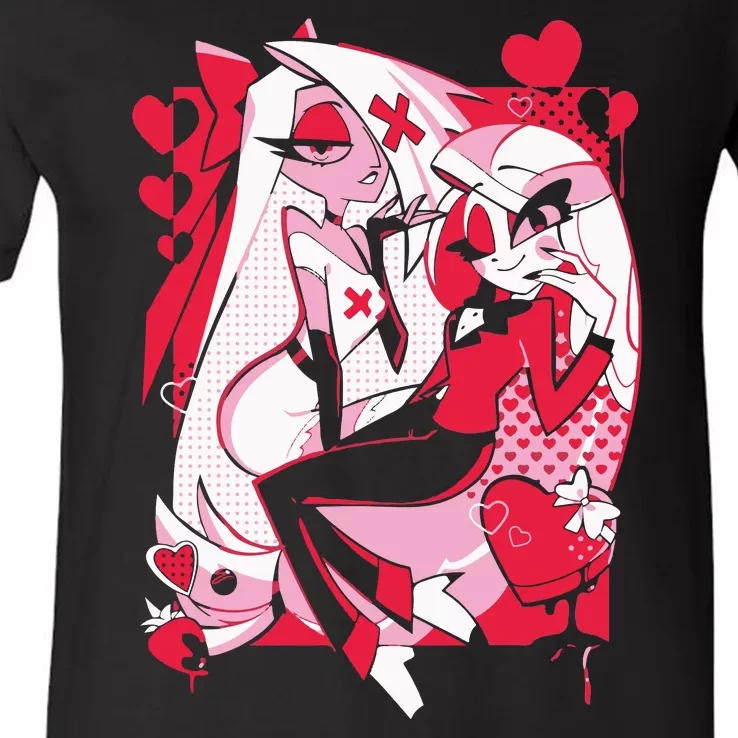 Helluva Boss Hazbin Hotel V-Neck T-Shirt