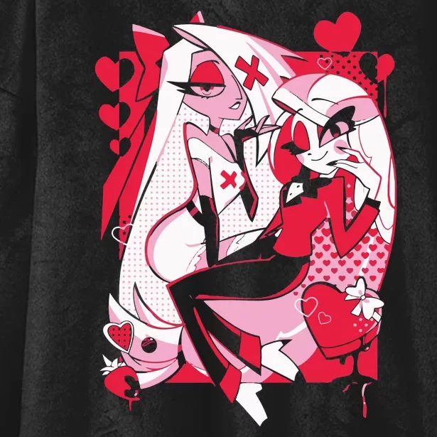 Helluva Boss Hazbin Hotel Hooded Wearable Blanket