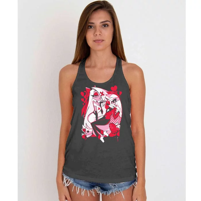 Helluva Boss Hazbin Hotel Women's Knotted Racerback Tank