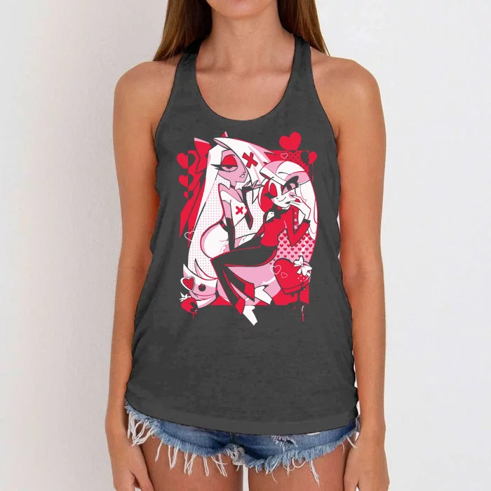 Helluva Boss Hazbin Hotel Women's Knotted Racerback Tank